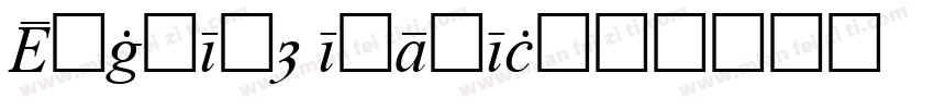 English italic字体转换